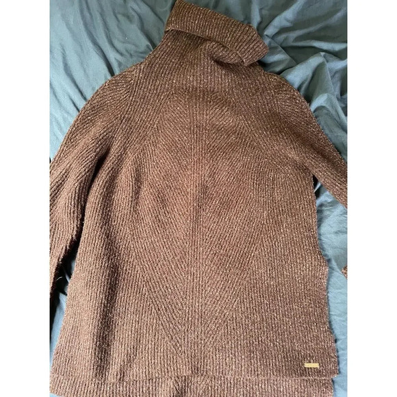 Sweaty Betty Shakti Wool Blend Cowl Neck Sweater Dark‎ Plum Purple Oversized XS - Picture 6 of 6